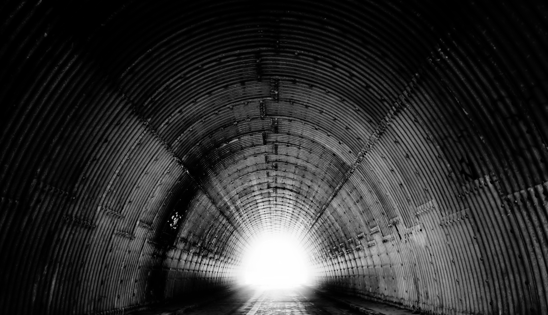 Black and White of Tunnel